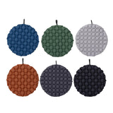 Maxbell Inflatable Seat Cushion Round Pad Foldable for Sporting Events Travel Hiking red brown