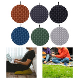 Maxbell Inflatable Seat Cushion Round Pad Foldable for Sporting Events Travel Hiking red brown