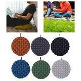 Maxbell Inflatable Seat Cushion Round Pad Foldable for Sporting Events Travel Hiking red brown