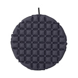 Maxbell Inflatable Seat Cushion Round Pad Foldable for Sporting Events Travel Hiking dark gray