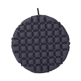 Maxbell Inflatable Seat Cushion Round Pad Foldable for Sporting Events Travel Hiking dark gray