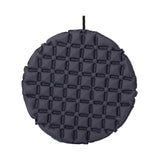 Maxbell Inflatable Seat Cushion Round Pad Foldable for Sporting Events Travel Hiking dark gray