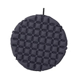 Maxbell Inflatable Seat Cushion Round Pad Foldable for Sporting Events Travel Hiking dark gray