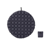 Maxbell Inflatable Seat Cushion Round Pad Foldable for Sporting Events Travel Hiking dark gray