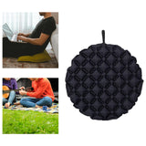 Maxbell Inflatable Seat Cushion Round Pad Foldable for Sporting Events Travel Hiking black