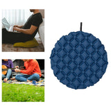 Maxbell Inflatable Seat Cushion Round Pad Foldable for Sporting Events Travel Hiking dark blue