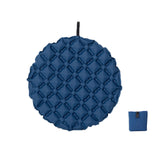 Maxbell Inflatable Seat Cushion Round Pad Foldable for Sporting Events Travel Hiking dark blue