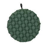 Maxbell Inflatable Seat Cushion Round Pad Foldable for Sporting Events Travel Hiking dark green