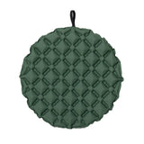 Maxbell Inflatable Seat Cushion Round Pad Foldable for Sporting Events Travel Hiking dark green