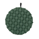 Maxbell Inflatable Seat Cushion Round Pad Foldable for Sporting Events Travel Hiking dark green