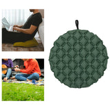 Maxbell Inflatable Seat Cushion Round Pad Foldable for Sporting Events Travel Hiking dark green