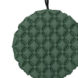 Maxbell Inflatable Seat Cushion Round Pad Foldable for Sporting Events Travel Hiking dark green