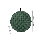 Maxbell Inflatable Seat Cushion Round Pad Foldable for Sporting Events Travel Hiking dark green