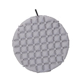 Maxbell Inflatable Seat Cushion Round Pad Foldable for Sporting Events Travel Hiking light gray