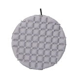 Maxbell Inflatable Seat Cushion Round Pad Foldable for Sporting Events Travel Hiking light gray