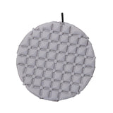 Maxbell Inflatable Seat Cushion Round Pad Foldable for Sporting Events Travel Hiking light gray
