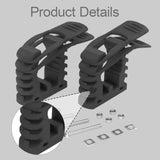 Maxbell Shovel Mount for Roof Rack Wall Mount Brackets for Off Roading Truck Camping 2 set