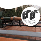 Maxbell Shovel Mount for Roof Rack Wall Mount Brackets for Off Roading Truck Camping 2 set