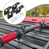 Maxbell Shovel Mount for Roof Rack Wall Mount Brackets for Off Roading Truck Camping 4 set