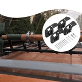 Maxbell Shovel Mount for Roof Rack Wall Mount Brackets for Off Roading Truck Camping 4 set