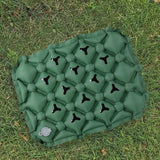 Maxbell Inflatable Seat Cushion Comfortable Foldable Pad for Climbing Hiking Outdoor Green