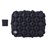 Maxbell Inflatable Seat Cushion Comfortable Foldable Pad for Climbing Hiking Outdoor Black