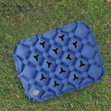 Maxbell Inflatable Seat Cushion Comfortable Foldable Pad for Climbing Hiking Outdoor Blue