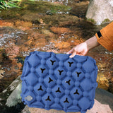 Maxbell Inflatable Seat Cushion Comfortable Foldable Pad for Climbing Hiking Outdoor Blue