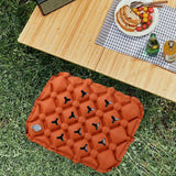 Maxbell Inflatable Seat Cushion Comfortable Foldable Pad for Climbing Hiking Outdoor Brown