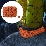 Maxbell Inflatable Seat Cushion Comfortable Foldable Pad for Climbing Hiking Outdoor Brown