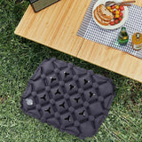 Maxbell Inflatable Seat Cushion Comfortable Foldable Pad for Climbing Hiking Outdoor Deep Grey