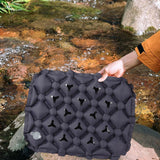 Maxbell Inflatable Seat Cushion Comfortable Foldable Pad for Climbing Hiking Outdoor Deep Grey