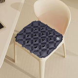 Maxbell Inflatable Seat Cushion Comfortable Foldable Pad for Climbing Hiking Outdoor Deep Grey