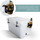 Maxbell Cooler Cup Holder Outdoor Dia 3.35inch for Camping Picnic Saves Fridge Space