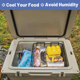 Maxbell Cooler Wire Basket Grocery Box Insulated Cooler Cooler Food Separator Basket M