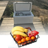 Maxbell Cooler Wire Basket Grocery Box Insulated Cooler Cooler Food Separator Basket M