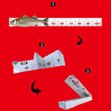 Maxbell Fish Ruler Fishing Tape Waterproof Fishing Ruler for Marine Sailboat Sailing 100cm