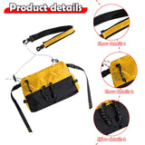 Maxbell Men's Crossbody Bag Adjustable Strap Lightweight with Zipper Stylish Satchel Yellow