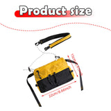Maxbell Men's Crossbody Bag Adjustable Strap Lightweight with Zipper Stylish Satchel Yellow