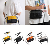 Maxbell Men's Crossbody Bag Adjustable Strap Lightweight with Zipper Stylish Satchel Yellow