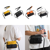 Maxbell Men's Crossbody Bag Adjustable Strap Lightweight with Zipper Stylish Satchel Yellow