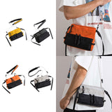 Maxbell Men's Crossbody Bag Adjustable Strap Lightweight with Zipper Stylish Satchel Yellow