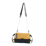 Maxbell Men's Crossbody Bag Adjustable Strap Lightweight with Zipper Stylish Satchel Yellow