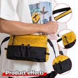 Maxbell Men's Crossbody Bag Adjustable Strap Lightweight with Zipper Stylish Satchel Yellow