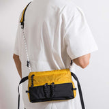 Maxbell Men's Crossbody Bag Adjustable Strap Lightweight with Zipper Stylish Satchel Yellow