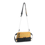 Maxbell Men's Crossbody Bag Adjustable Strap Lightweight with Zipper Stylish Satchel Yellow