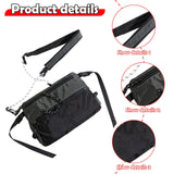 Maxbell Men's Crossbody Bag Adjustable Strap Lightweight with Zipper Stylish Satchel Black