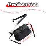 Maxbell Men's Crossbody Bag Adjustable Strap Lightweight with Zipper Stylish Satchel Black