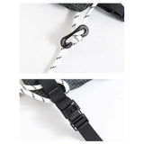 Maxbell Men's Crossbody Bag Adjustable Strap Lightweight with Zipper Stylish Satchel Black