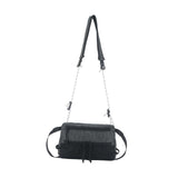 Maxbell Men's Crossbody Bag Adjustable Strap Lightweight with Zipper Stylish Satchel Black